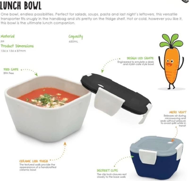 Smash Φαγητοδοχείο Bowl 650ml Grey