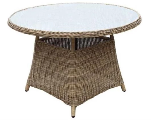342191 ΤΡΑΠΕΖΙ WICKER-RATTAN Φ120Χ75cm