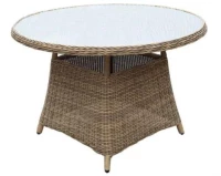 342191 ΤΡΑΠΕΖΙ WICKER-RATTAN Φ120Χ75cm
