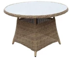 342191 ΤΡΑΠΕΖΙ WICKER-RATTAN Φ120Χ75cm