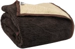 358298 ΑΚΡΥΛΙΚΗ ΚΟΥΒΕΡΤΑ ΜΟΝΗ 160X220 ΚΑΦΕ BEAUTY HOME