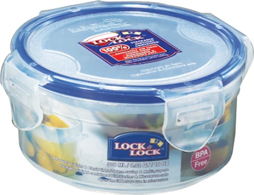Lock&Lock Δοχείο Φαγητού Στρογγυλό 300ml Μπλε