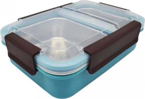 Ankor Φαγητοδοχείο 2 Θέσεων Ανοξείδωτο 750ml Μπλε