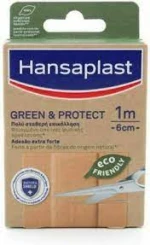 Hansaplast | Green & Protect | Επιθέματα Πληγών | Φιλικά Προς Το Περιβάλλον |1m x 6cm |1τμχ.