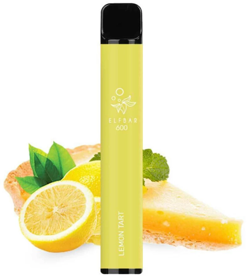 Elf Bar 600 Lemon Tart Disposable Pod Kit 2ml με Ενσωματωμένη Μπαταρία 20mg