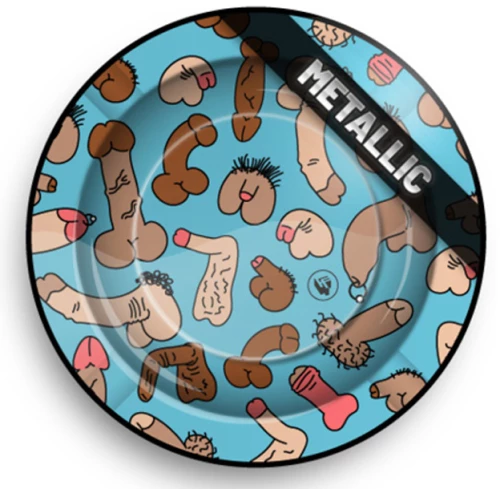 Μεταλλικό Τασάκι - Σχέδιο Dick Pattern (Ειδική έκδοση 18+)