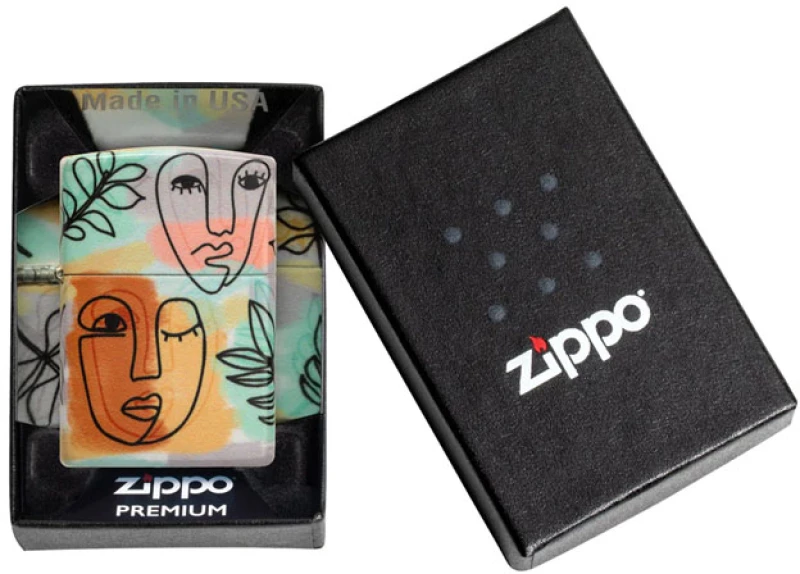 ZIPPO Αναπτήρας - 49352 Abstract Faces