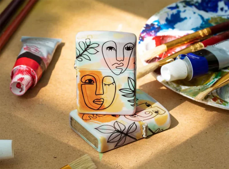 ZIPPO Αναπτήρας - 49352 Abstract Faces