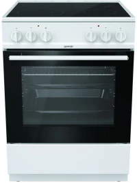 Gorenje GEC6A41WC-740616 Λευκή Κουζίνα Κεραμική 71Lt 85x60x60cm με 9 προγράμματα λειτουργίας