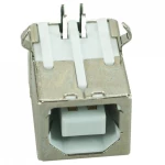Αντάπτορας-Adapter USB 2.0 B TYPE down Solder in Silver White CON-U014 (Κωδ. 1-USB078)