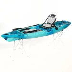 OCEANUS 335 pedal-step μονοθέσιο καγιάκ με κάθισμα αλουμινίου SCK - Μπλε/Τυρκουάζ