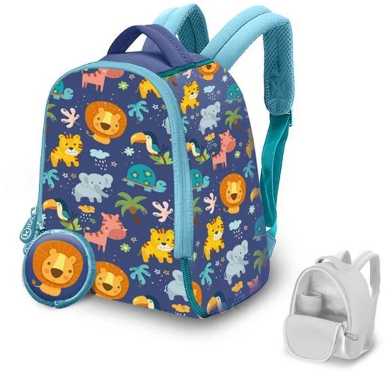 341838 Σακίδιο πλάτηΣ παιδικό από neoprene `Into the Jungle` 25εκ.