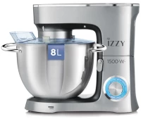Izzy IZ-1503 New Grey Κουζινομηχανή 1500W με Κάδο 8lt