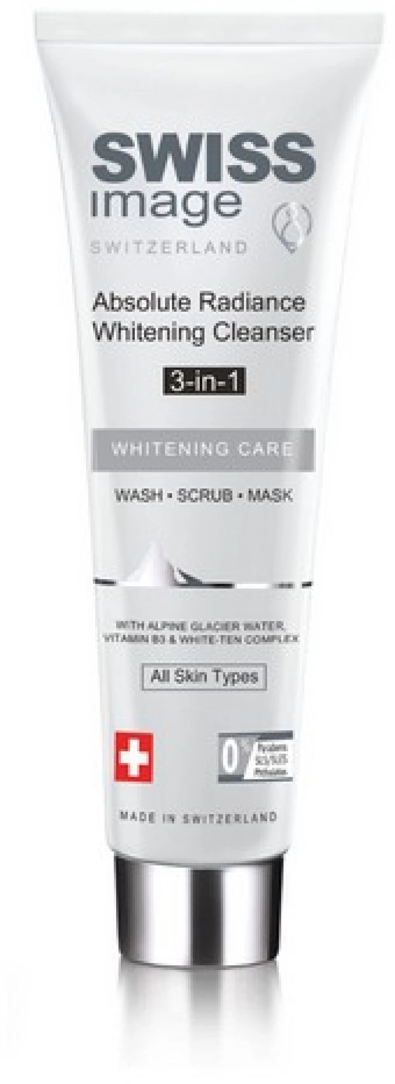 Swiss Image Absolute Radiance Whitening 3 in 1 Face Wash, Scrub & Mask 100ml