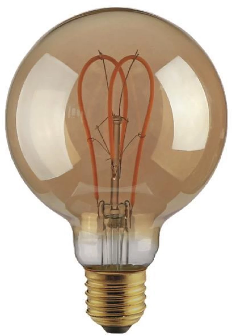 ΛΑΜΠΑ LED G125 FILAMENT "DECOR" 5W E27 2000K 220-240V DIMMABLE GOLD 147-78703