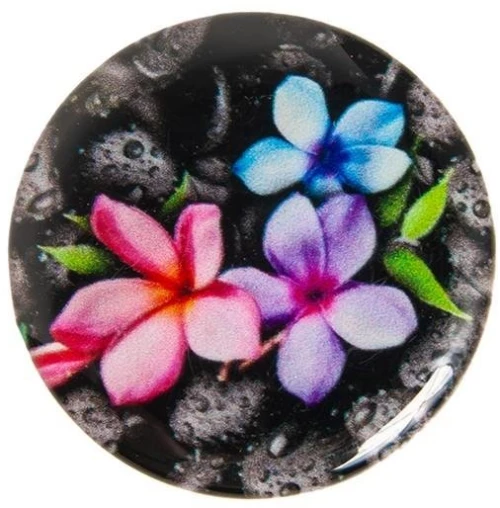 Pop Socket Κινητού Flowers on Dark Rocks 112.0038