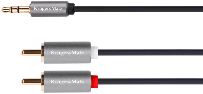 Καλώδιο Stereo 3.5mm - 2xRCA 5m Kruger&Matz