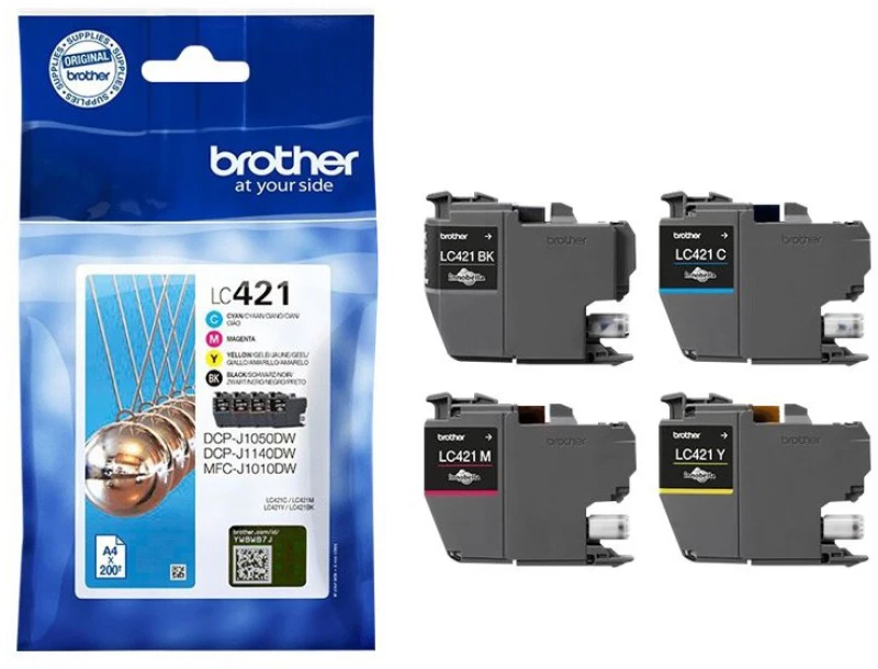 Brother Μελάνι Inkjet LC421VA Multipack(LC421VAL) (BRO-LC-421VAL)