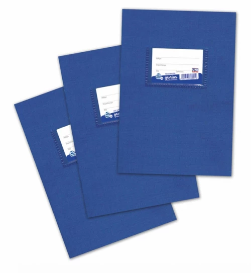 Τετράδιο ριγέ μπλε Unipap Genius 17x25cm 40φύλλα