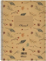 Τετράδιο Σπιράλ Α4 Salko Paper Floral 4Θ.120Φ (Διάφορα Σχέδια)