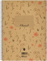Τετράδιο Σπιράλ Α4 Salko Paper Floral 4Θ.120Φ (Διάφορα Σχέδια)