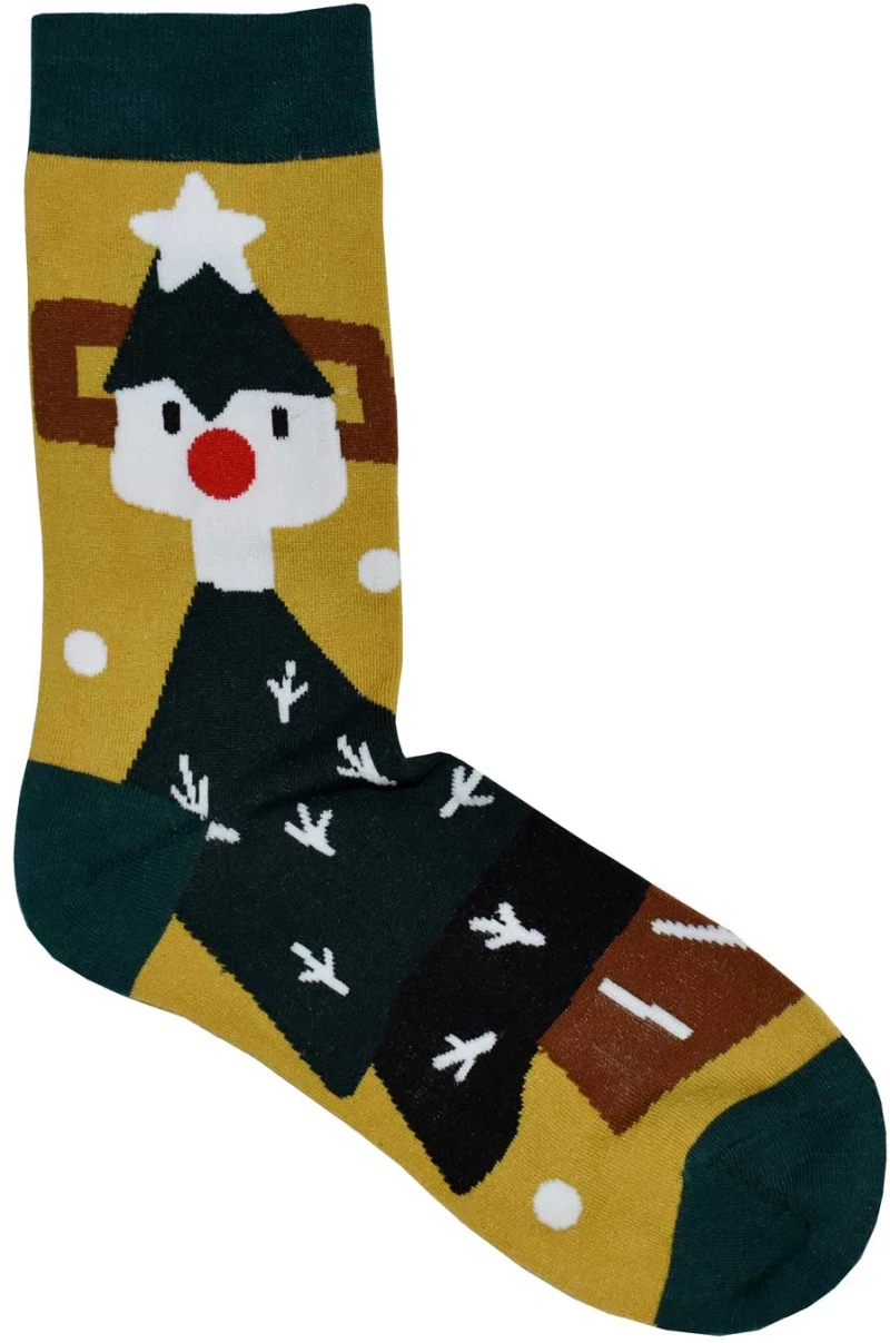 Κάλτσα Casual Γυναικεία με Trendy Σχέδιο X'mas!