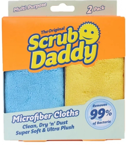Πανάκια Μικροϊνών Scrub Daddy Microfiber 25x25 εκ. Σετ 2 Τεμαχίων