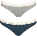 Sloggi Γυναικεία Slip Brazil 2Pack με Δαντέλα 10213087-M007 - Sloggi