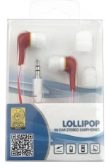 Ακουστικό Earphone w/Flat Cable Κόκκινο
