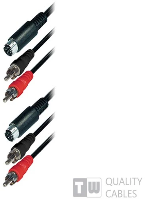 5M 2RCA Plug+S-Vhs To 2RCA Plug To S-Vhs, Nickel