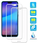 3D Tempered Glass Full Cover & Full Glue για Huawei P20 Lite - Άσπρο