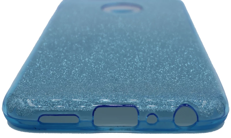 Θήκη TPU με αποσπώμενο Glitter για Huawei P Smart - γαλάζιο