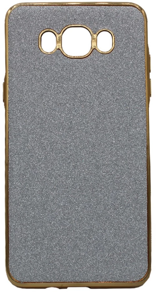 Θήκη σιλικόνης με εξωτερικό Glitter για Samsung J7 2016 - γαλάζιο