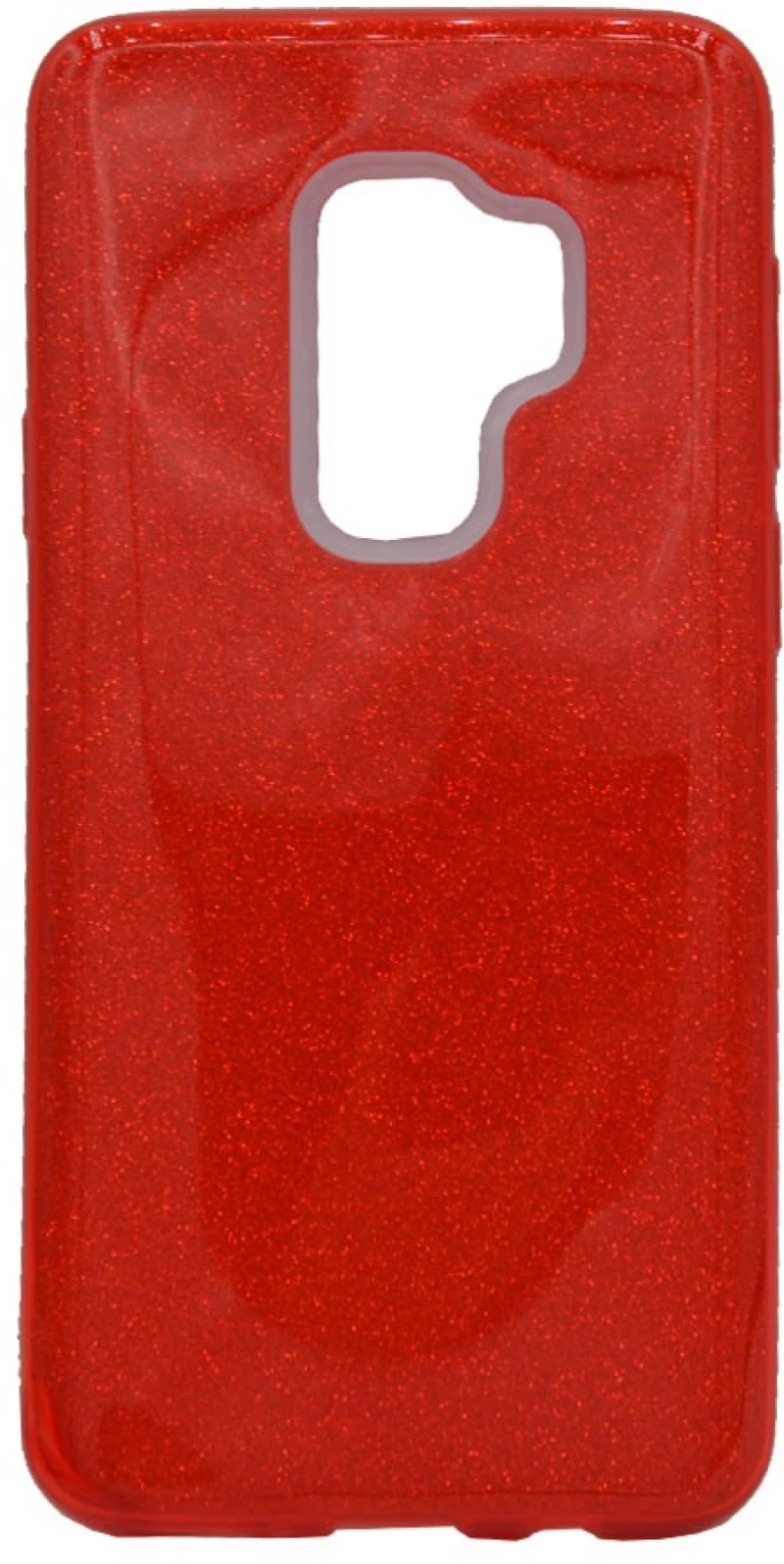 Θήκη TPU με αποσπώμενο Glitter για Samsung S9 Plus - κόκκινο