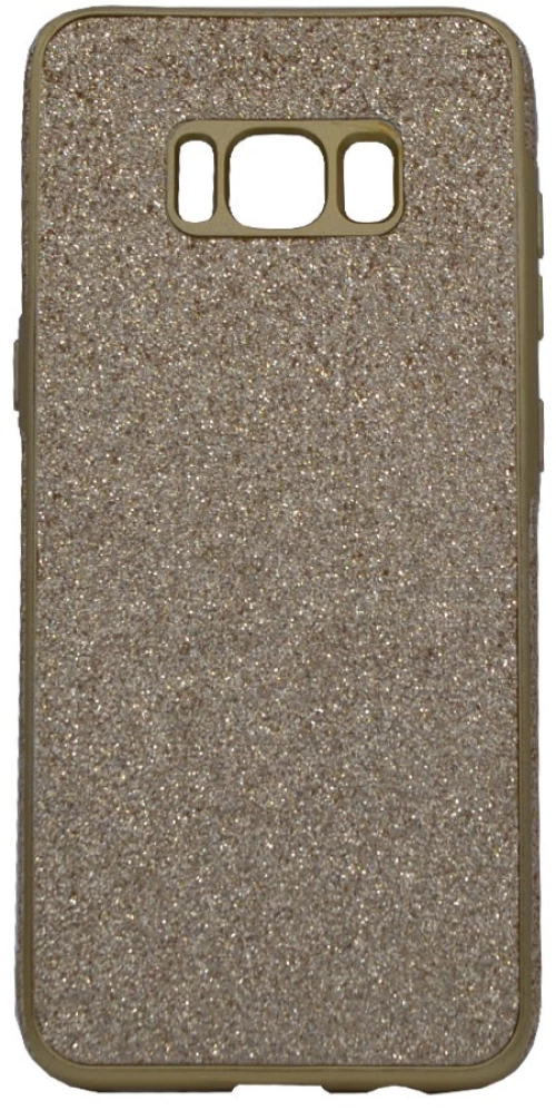 Θήκη σιλικόνης με εξωτερικό Glitter για Samsung S8 - ροζ χρυσό