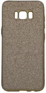 Θήκη σιλικόνης με εξωτερικό Glitter για Samsung S8 - ροζ χρυσό