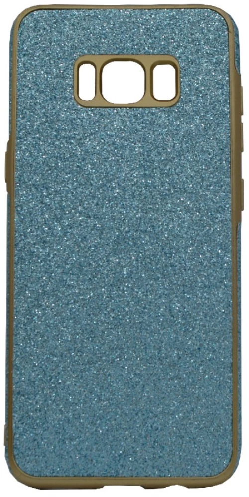 Θήκη σιλικόνης με εξωτερικό Glitter για Samsung S8 - γαλάζιο