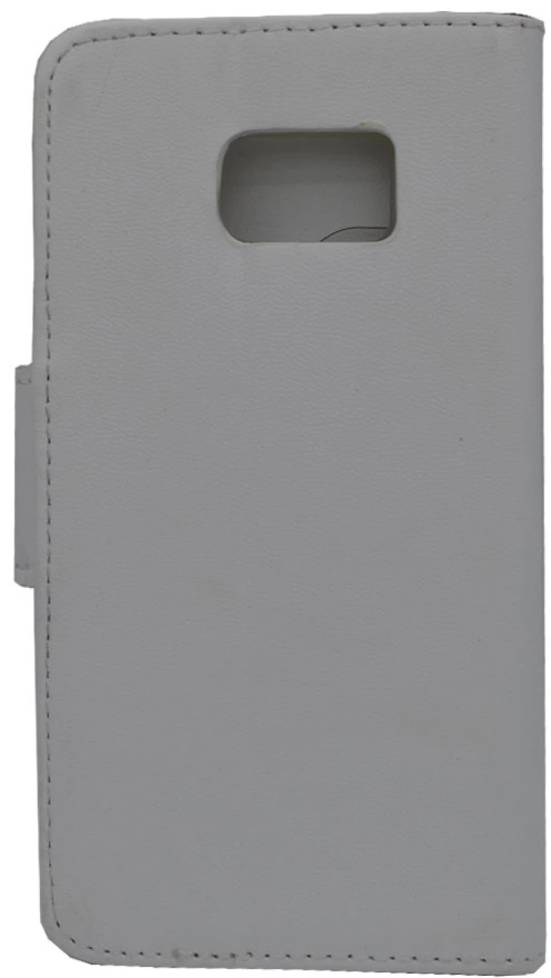 Θήκη flip με δυνατότητα STAND για Samsung S6 Edge - λευκό