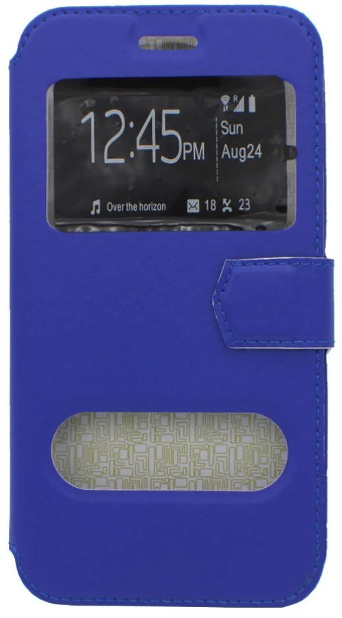 Θήκη flip με Call Display,δυνατότητα απάντησης και STAND για Huawei Mate 10 Pro - μπλε