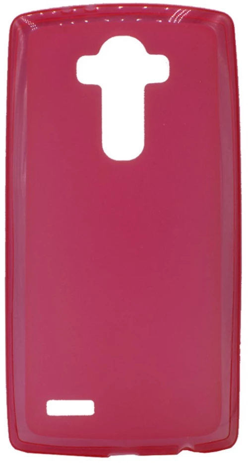 Θήκη σιλικόνης με matte πλάτη και γυαλιστερό frame για LG G4 - ροζ