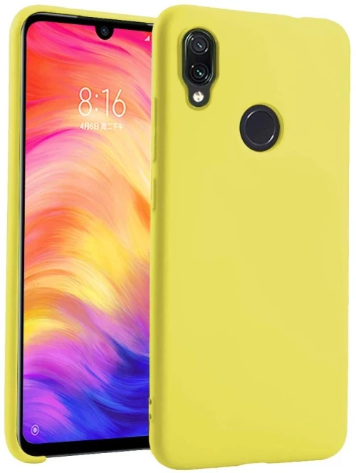 Θήκη Silky And Soft για Xiaomi Redmi Note 7 / 7 Pro - κίτρινο