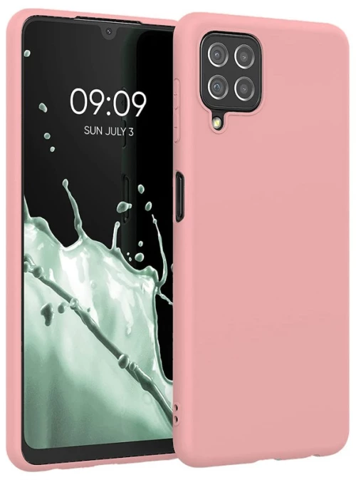 Θήκη σιλικόνης TPU Ultra Slim 0.3mm soft mat για Samsung Galaxy A22 4G - Ροζ