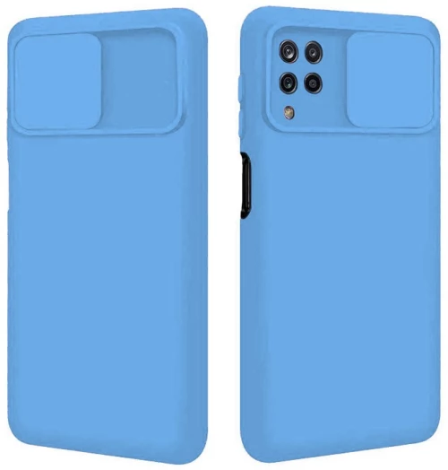 Θήκη Σιλικόνης Camshield για Samsung Galaxy A12 - Baby Blue