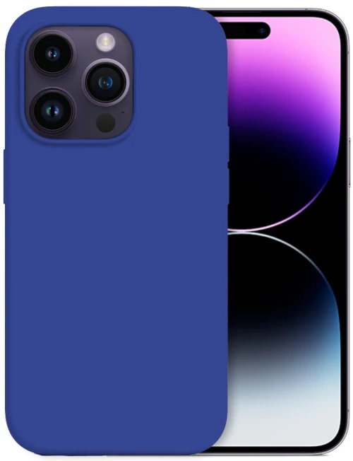 Θήκη Silky And Soft για Apple iPhone 14 Pro - Navy Blue