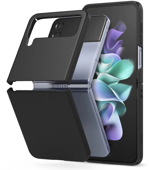 Ringke Slim Back Cover Θήκη Σιλικόνης για Galaxy Z Flip4 5G - Μαύρο