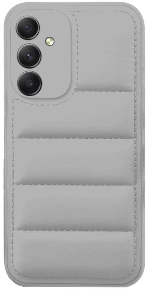 Θήκη Puffer για Samsung Galaxy A34 5G - Ασημί
