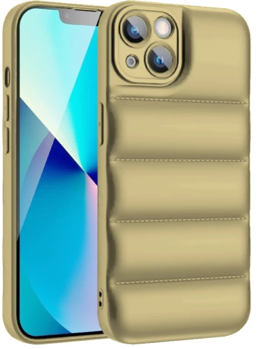 Θήκη Puffer για Apple iPhone 14 - Χρυσό