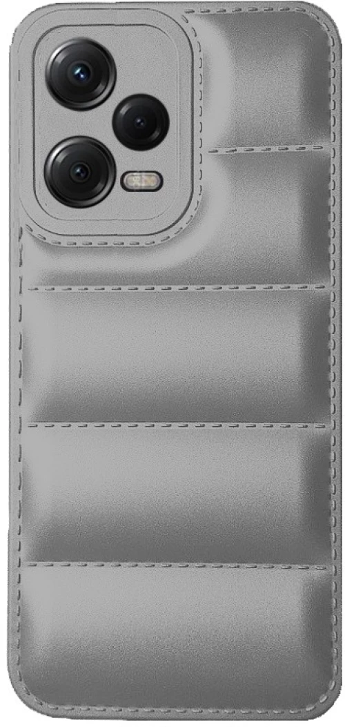 Θήκη Puffer για Xiaomi Poco X5 / Redmi Note 12 - Ασημί