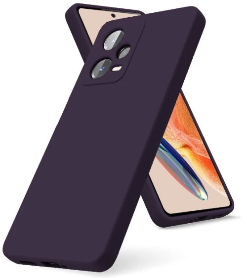 Θήκη Silky And Soft για Xiaomi Redmi Note 12 Pro 5G - Σκούρο Μωβ