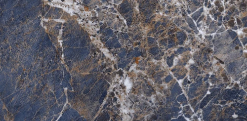 Πλακάκι Γρανίτης Δαπέδου Volutas Blue Γυαλιστερό Rectified 60x120